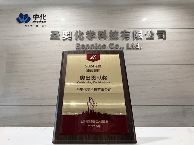 圣奥化学荣获2024年度浦东新区突出贡献奖...